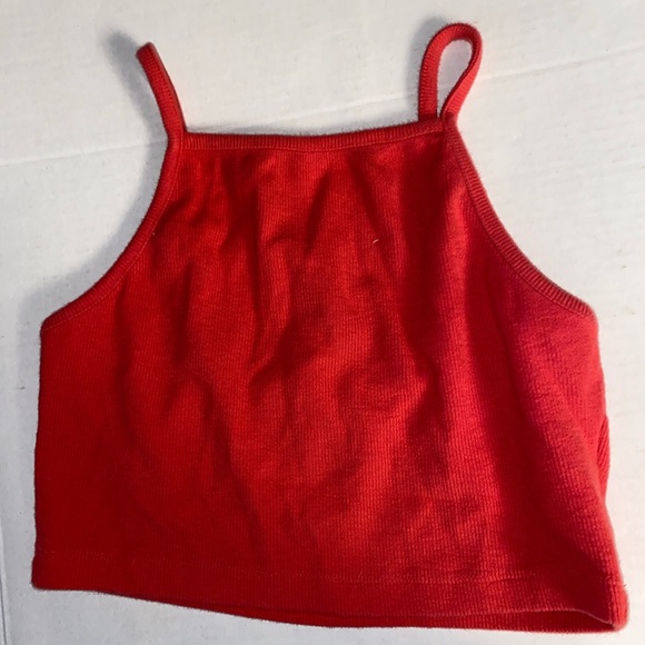 Forever 21 Tops - Forever 21 red cropped belly Tank top Lg